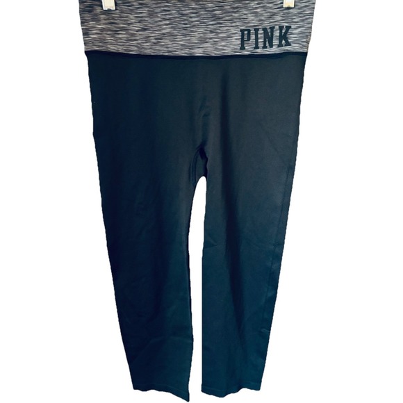 Victoria's Secret‎ PINK Cropped Yoga Pants Small Y2K Athleisure Activewear Gym - Picture 1 of 9